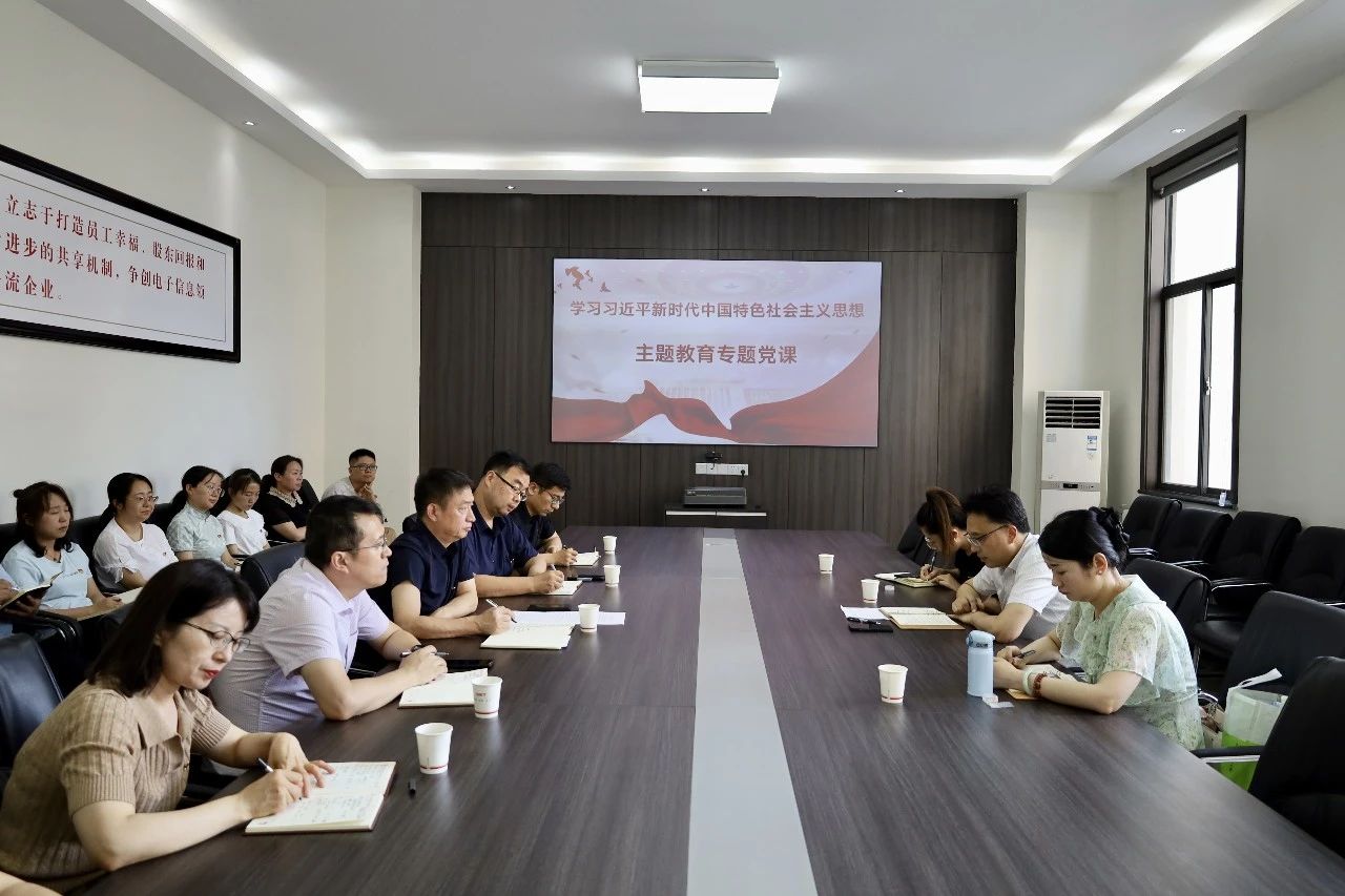 集團公司領(lǐng)導(dǎo)蒞臨省電子所講授主題教育專題黨課